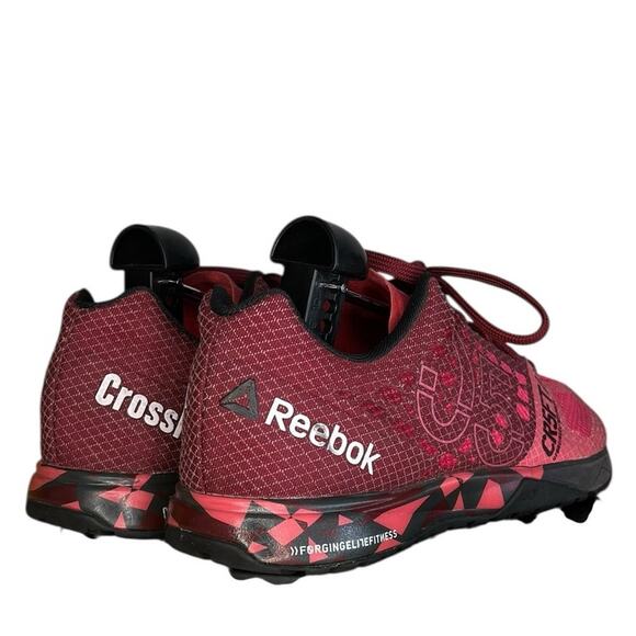 Womens Reebok Crossfit Nano 5.0 V72420 Athletic Training Sneaker Size 9.5 Red - Picture 4 of 6